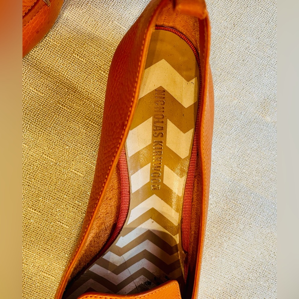 Nicholas Kirkwood Beya Orange Loafers (39 IT) 8 US - Picture 6 of 10